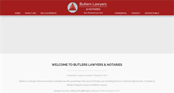 Desktop Screenshot of butlers.com.au